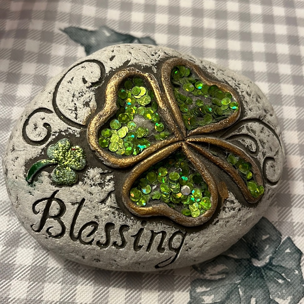 Shamrock blessing rock